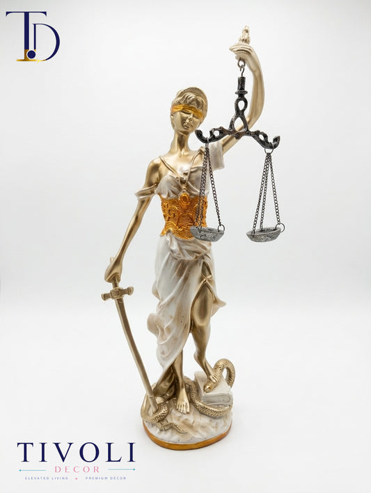 Greek Justice Sculpture – Luxury Office & Home Decor